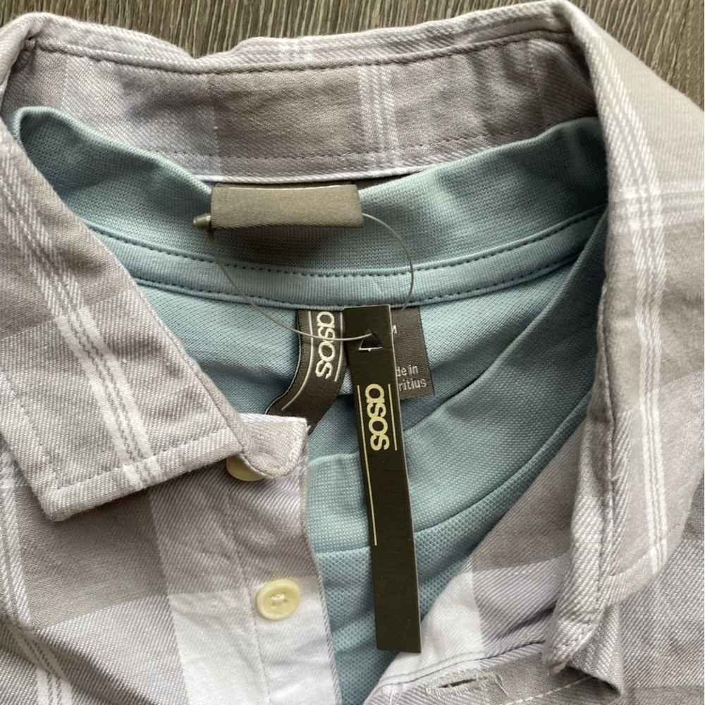 ASOS button down tee combo